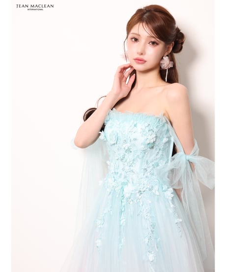 【JEAN MACLEAN】ベアトップ/モチーフレース/グラデーション/姫/Dress【61095】