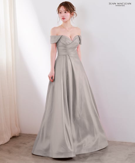 【JEAN MACLEAN】オフショル/ワンカラー/LongDress【61265】