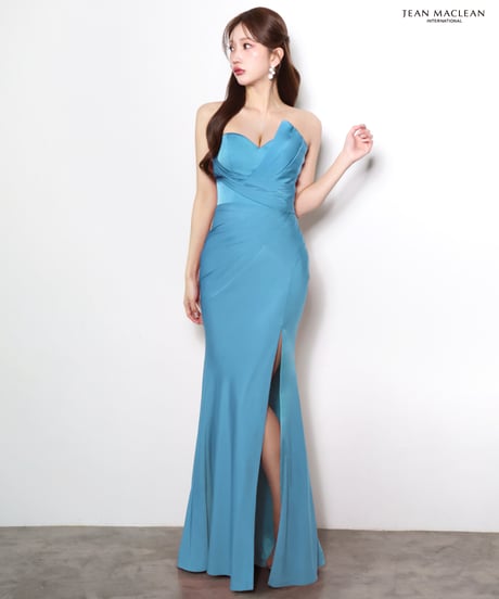 【JEAN MACLEAN】ベアトップ/サテン/LongDress【61172】