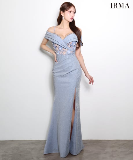 【JEAN MACLEAN】オフショル/ラメニット/LongDress【61170】
