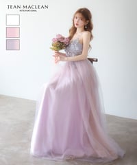 【JEAN MACLEAN】3Dフラワーレース/ネット/LongDress【61203】