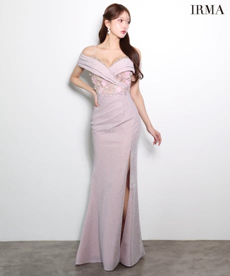 【JEAN MACLEAN】オフショル/ラメニット/LongDress【61170】