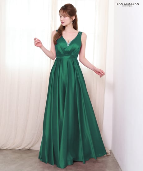 【JEAN MACLEAN】サテン/フレア/LongDress【61319】