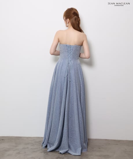 【JEAN MACLEAN】ラメ/ベアトップ/LongDress【61145】