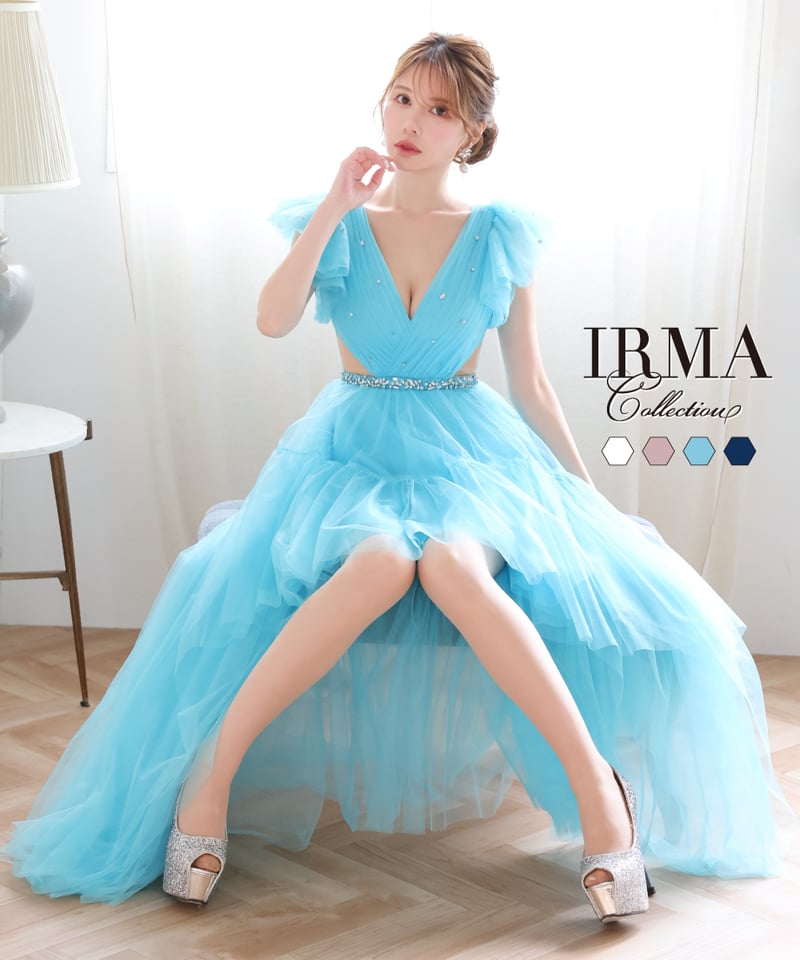 IRMA バイカラーセットアップドレス XSサイズあり【IRMA/イルマ】バイ