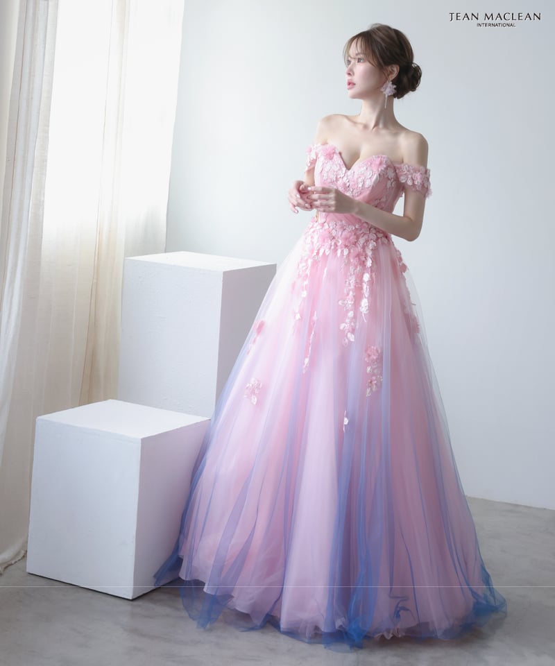 JEAN MACLEAN】オフショル/グラデーション/姫/LongDress【51954】