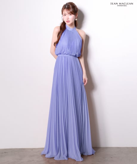 【JEAN MACLEAN】シフォンプリーツ/ホルター/LongDress【61175】