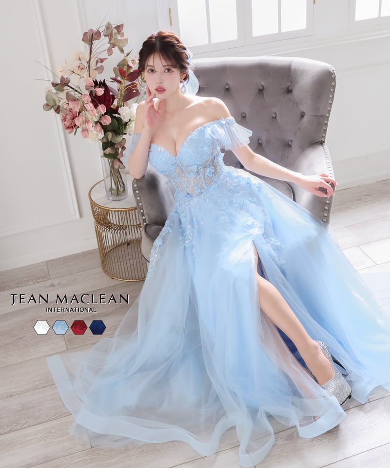 美品 可愛い❣️JEAN MACLEAN ドレス 舞踏会 パーティ 結婚式 ビジュ