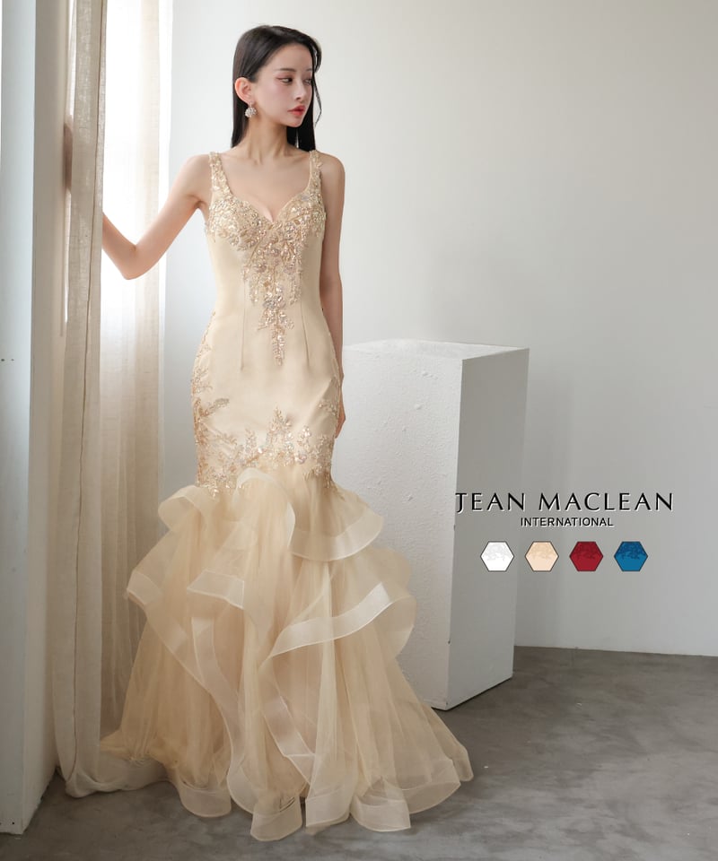 JEAN MACLEAN 膝丈ドレス JEANMACLEAN/ジャンマクレーン】キャミソール ストレッチ