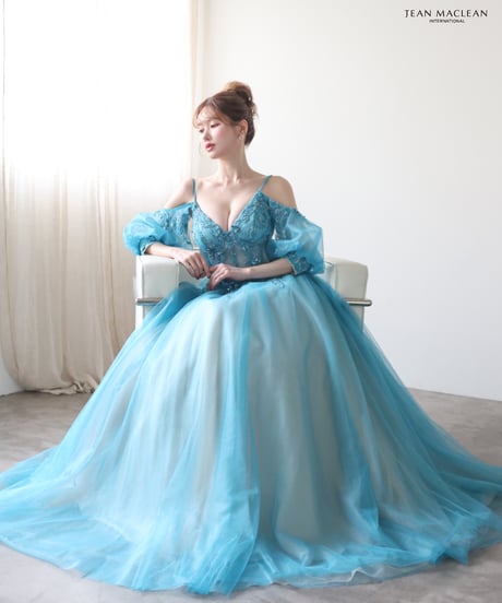 【JEAN MACLEAN】ネット/スリーブ付き/プリンセス/LongDress【61205】