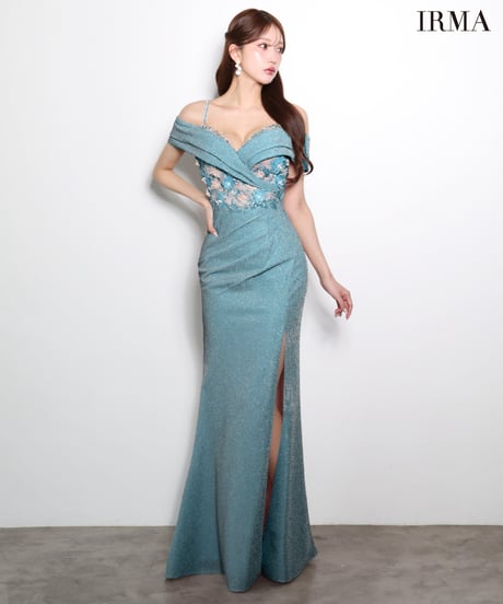 【JEAN MACLEAN】オフショル/ラメニット/LongDress【61170】