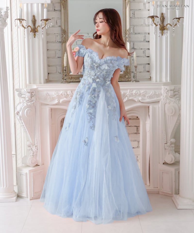 JEAN MACLEAN ジャンマクレーン 長き ベアトップロングドレス ホワイト 9 