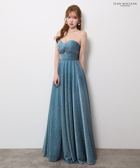 【JEAN MACLEAN】ラメ/ベアトップ/LongDress【61145】