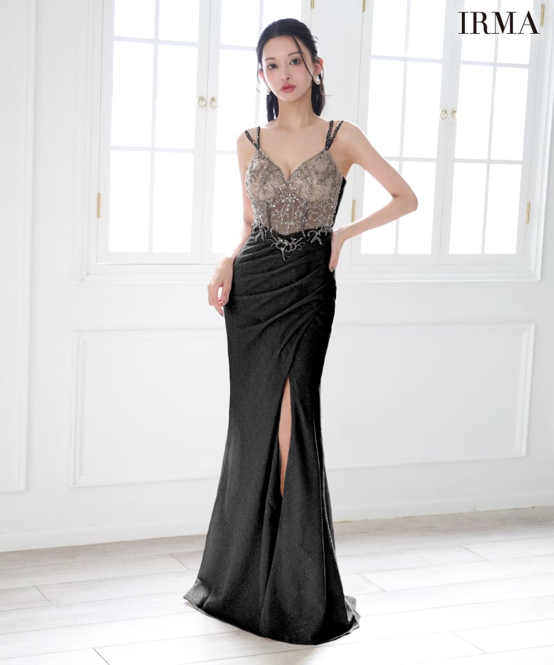 IRMA】ラメニット/刺繡/シアー/LongDress【51857】 | IRMA 公式