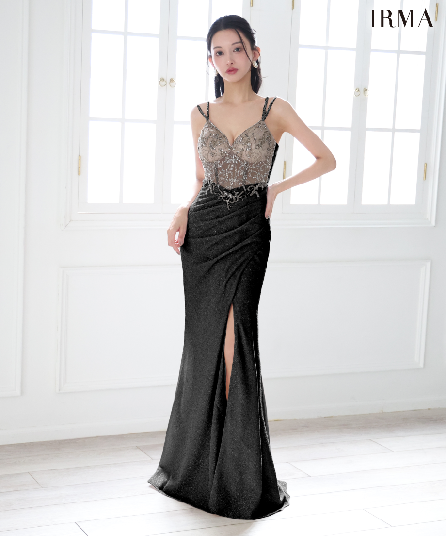 IRMA】ラメニット/刺繡/シアー/LongDress【51857】 | IRMA 公式