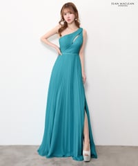 【JEAN MACLEAN】ワンショル/シフォン/プリーツ/LongDress【61201】