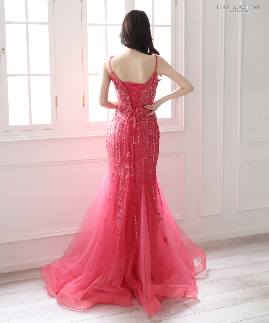 JEAN MACLEAN】ネット/ビーズ刺繡/マーメイド/LongDress【41689 JEAN MACLEAN】ネット/ビーズ刺繡/マーメイド/LongDress【41689