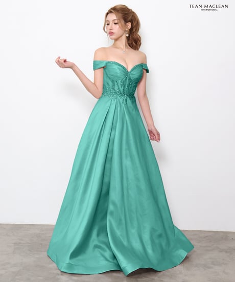 【JEAN MACLEAN】オフショル/ブライトタフタ/プリンセス/LongDress【61321】