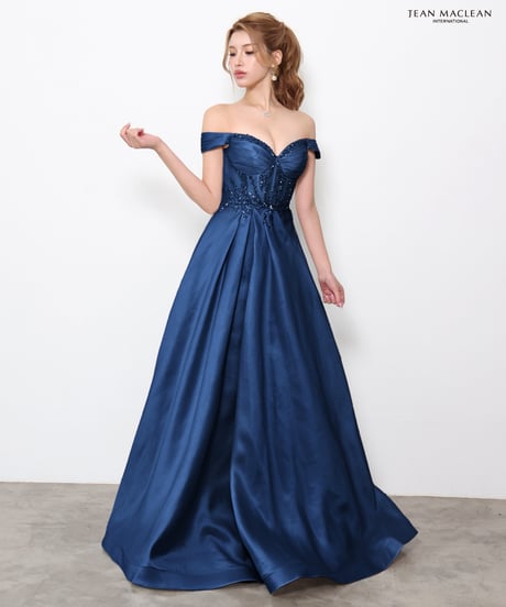 【JEAN MACLEAN】オフショル/ブライトタフタ/プリンセス/LongDress【61321】