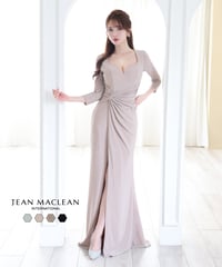 【JEAN MACLEAN】ニット/シンプル/Longスリーブ付きLongDress【51782】