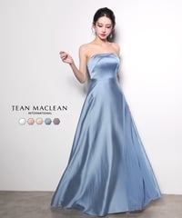 【JEAN MACLEAN】サテン/ベア/プリーツ/LongDress【61120】