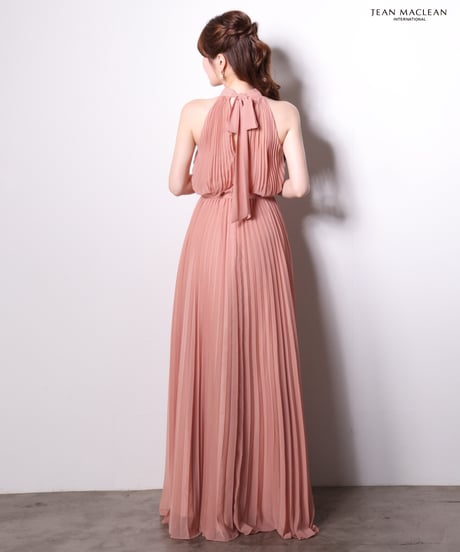 【JEAN MACLEAN】シフォンプリーツ/ホルター/LongDress【61175】