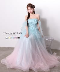 【JEAN MACLEAN】ベアトップ/モチーフレース/グラデーション/姫/Dress【61095】