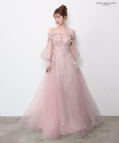 【JEAN MACLEAN】ベア/プリンセス/スリーブ付き/レース/LongDress【61177】