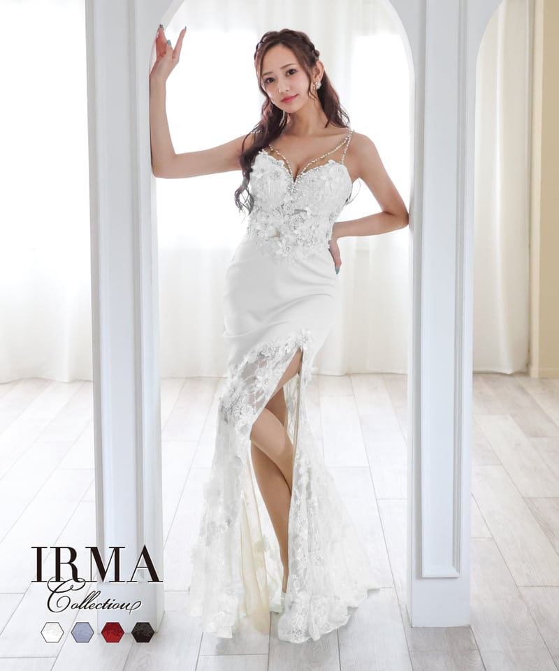 IRMA ロングドレス IRMA タイトロングドレス M IRMA】ワンカラー