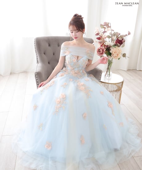 【JEAN MACLEAN】オフショル/ネット/姫/LongDress【51806】