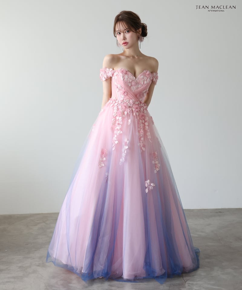 JEAN MACLEAN】オフショル/グラデーション/姫/LongDress【51954