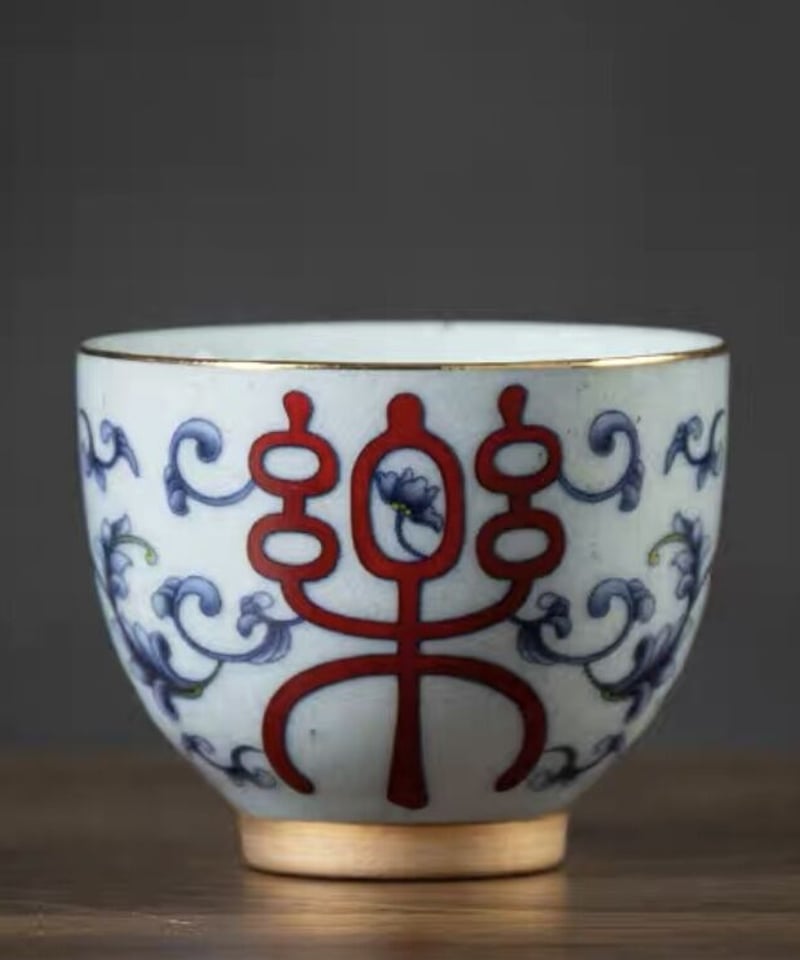 CH304 茶杯&茶盤「喜楽」 | 中国茶専門店GUDDI