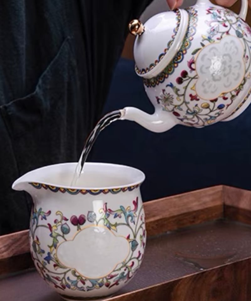 CS131 青花磁茶器「如意」 | 中国茶専門店GUDDI