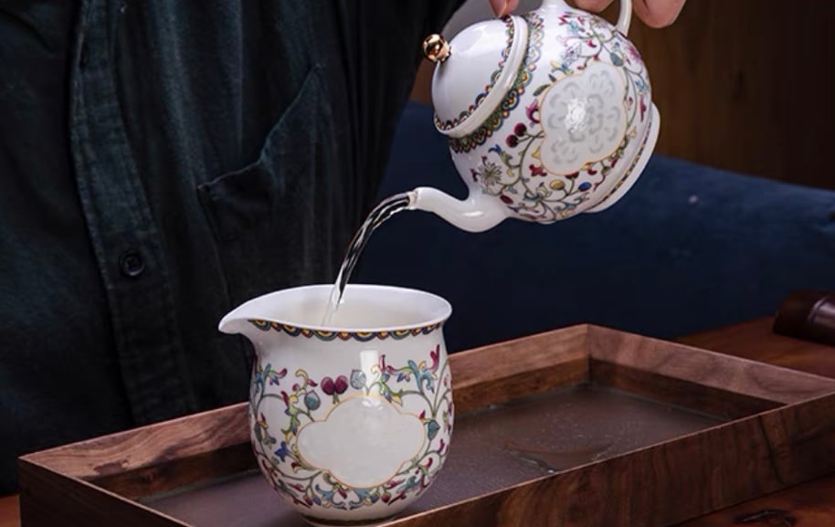 CS131 青花磁茶器「如意」 | 中国茶専門店GUDDI