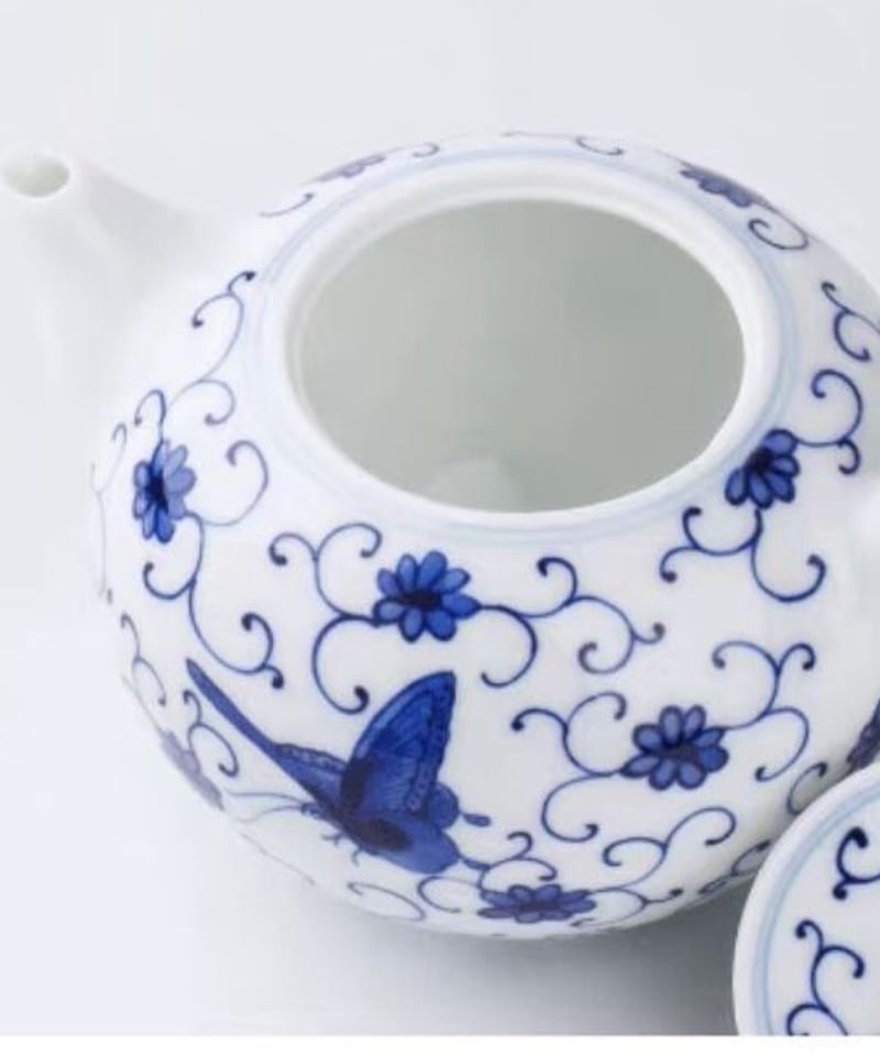 CH2 青花茶壺 「蝶恋」 | 中国茶専門店GUDDI