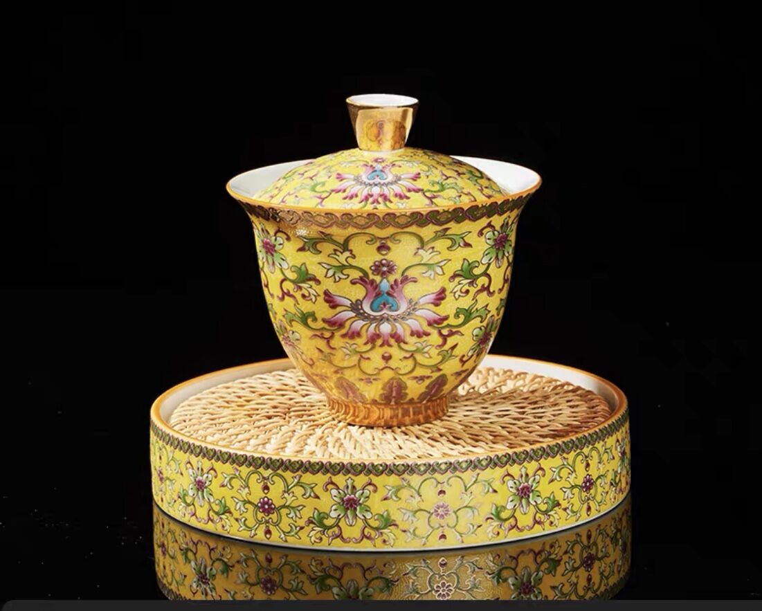 GW10 蓋椀「宝相華琺瑯彩」 | 中国茶専門店GUDDI