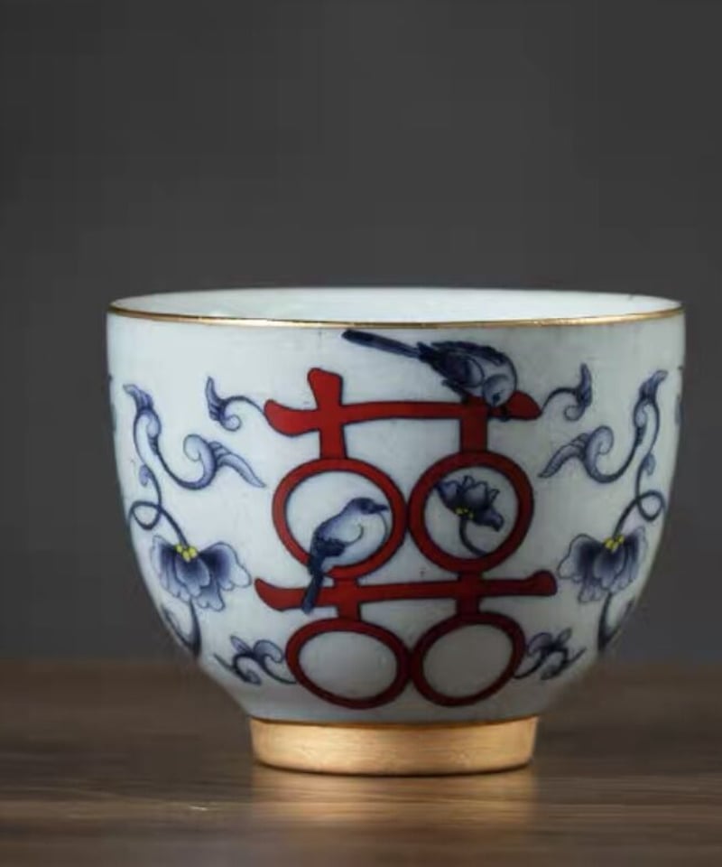 CH304 茶杯&茶盤「喜楽」 | 中国茶専門店GUDDI