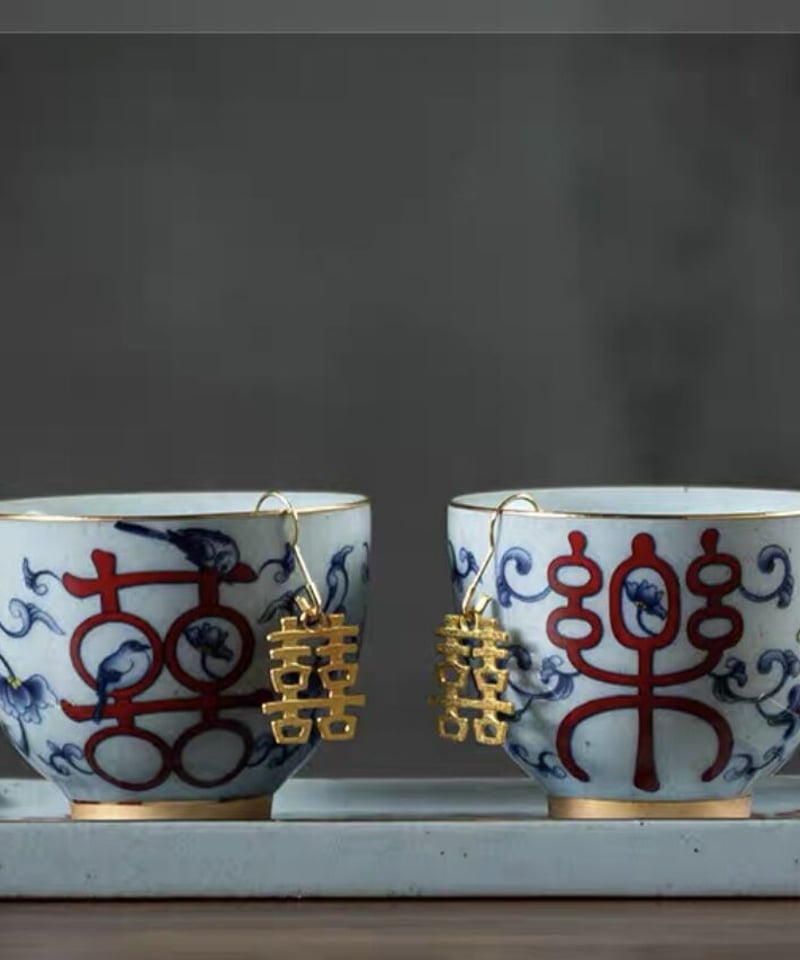 CH304 茶杯&茶盤「喜楽」 | 中国茶専門店GUDDI