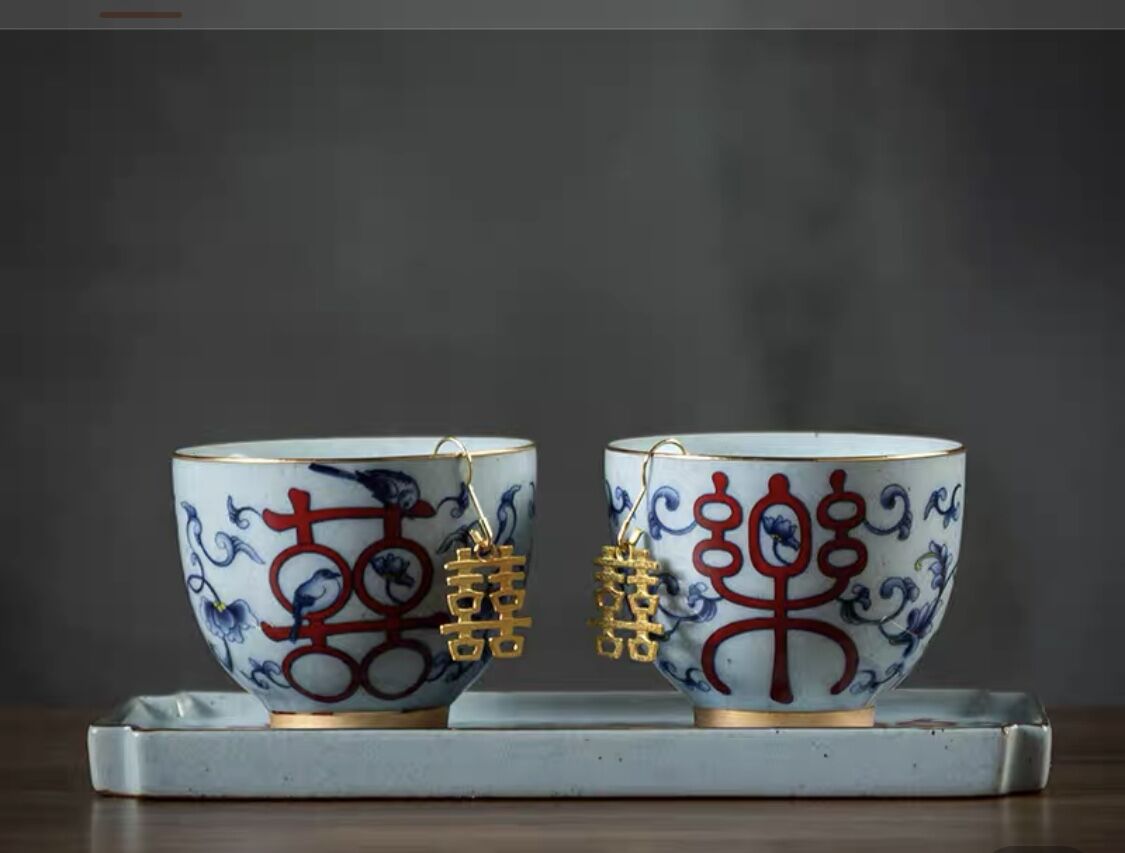 CH304 茶杯&茶盤「喜楽」 | 中国茶専門店GUDDI