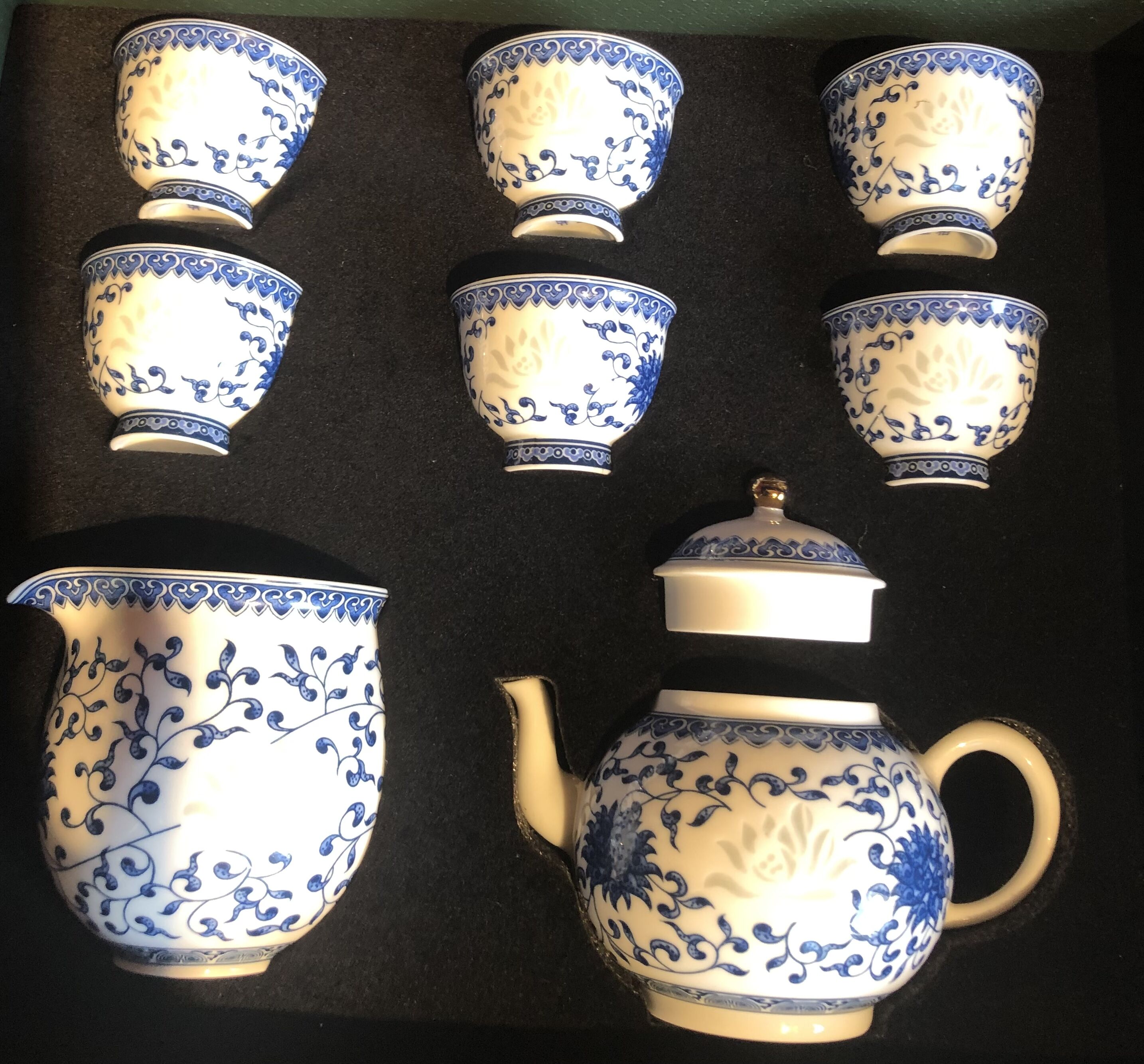 CS130 青花磁茶器「蓮花」 | 中国茶専門店GUDDI