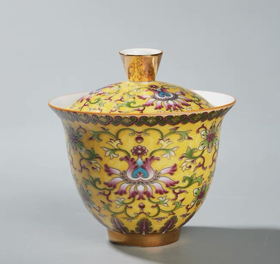 GW10 蓋椀「宝相華琺瑯彩」 | 中国茶専門店GUDDI