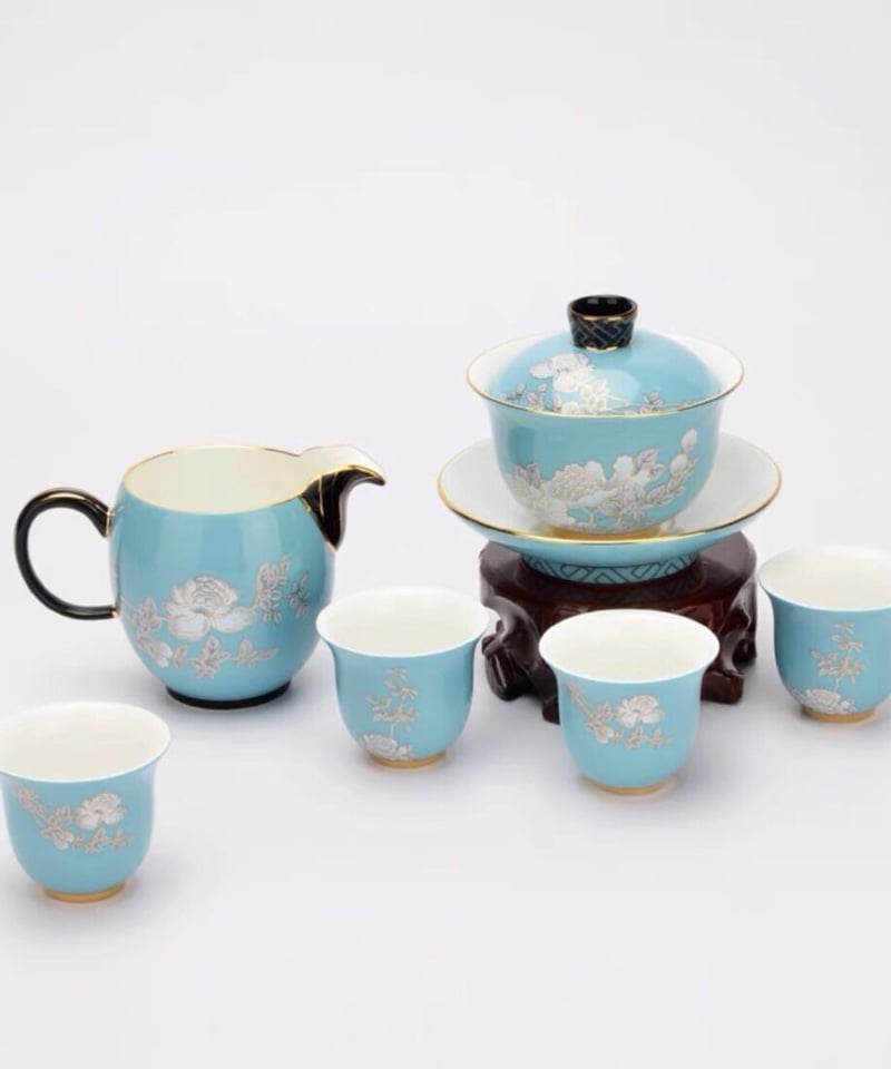 CS122 茶器セット「牡丹富貴」 | 中国茶専門店GUDDI CS122 茶器セット「牡丹富貴」 | 中国茶専門店GUDDI