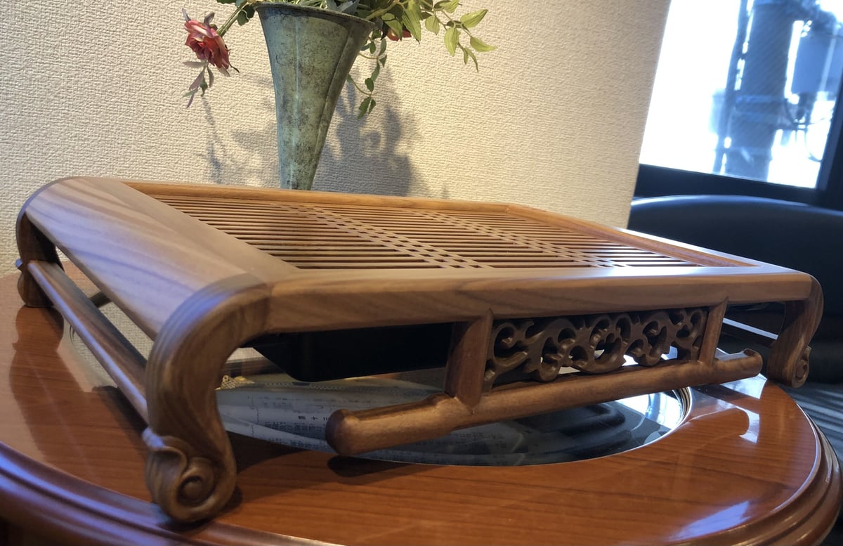 中国　花梨葡萄木瘤木　茶托　五客　煎茶道具　M　R6739E 中国 花梨葡萄木瘤木 茶托 五客 煎茶道具 M R6739E 中国 花梨葡萄