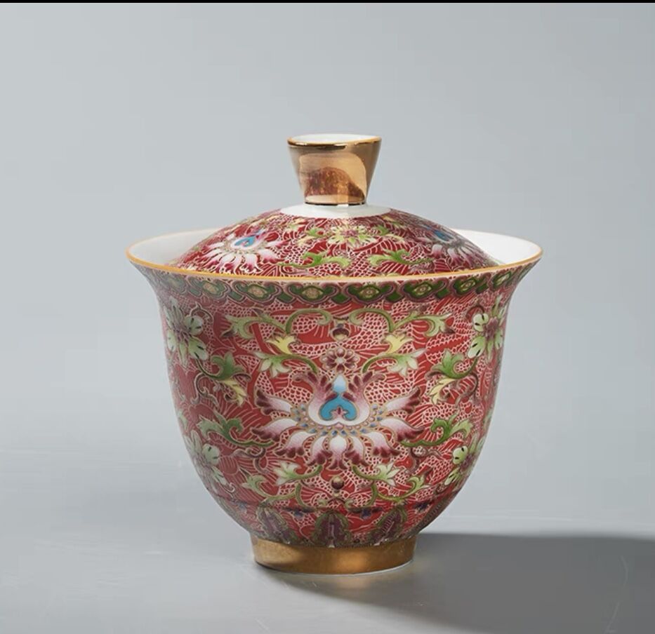 GW3 蓋椀「宝相華琺瑯彩」 | 中国茶専門店GUDDI