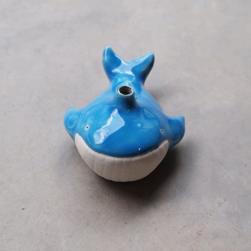 草船 Kusafune クジラ 花瓶 草吹きクジラ - 草舟オンラインショップ（金子佐知恵）| 陶器の