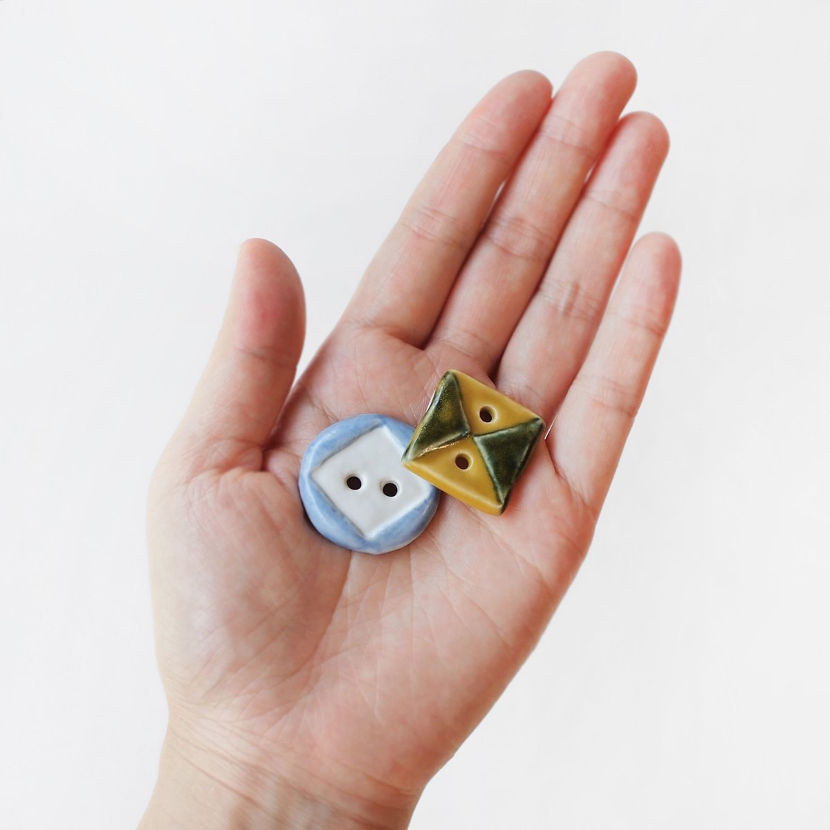 まるさんかくしかく☺︎ まるさんかくしかくボタン | sen no STORE