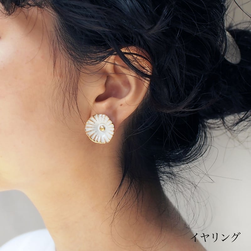 白小花ピアス／イヤリング set | sen no STORE