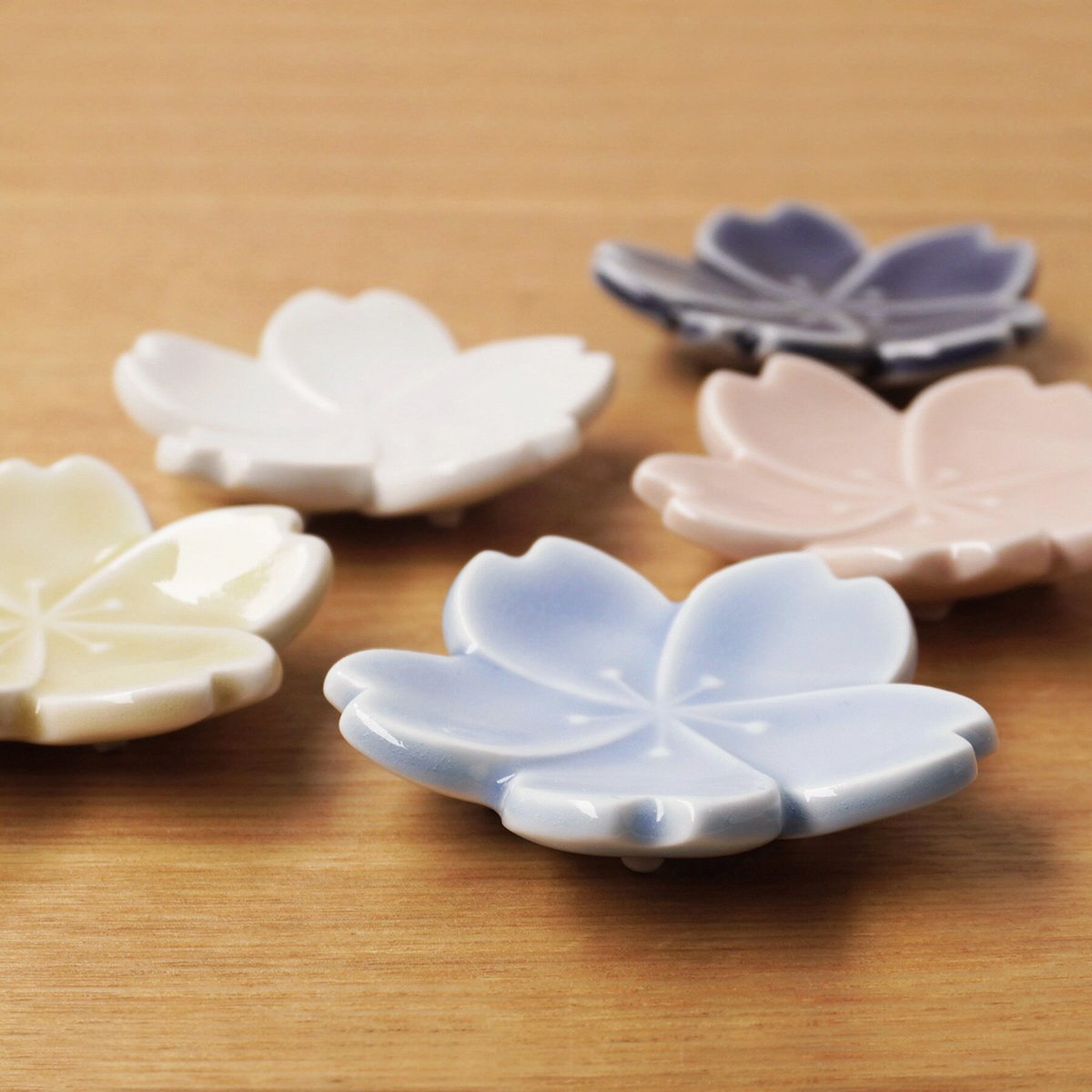 ⭐︎まろん⭐︎能作　桜　箸置き5つ➕菓子置き2つセット ⭐︎まろん⭐︎能作 桜 箸置き5つ➕菓子置き2つセット 箸
