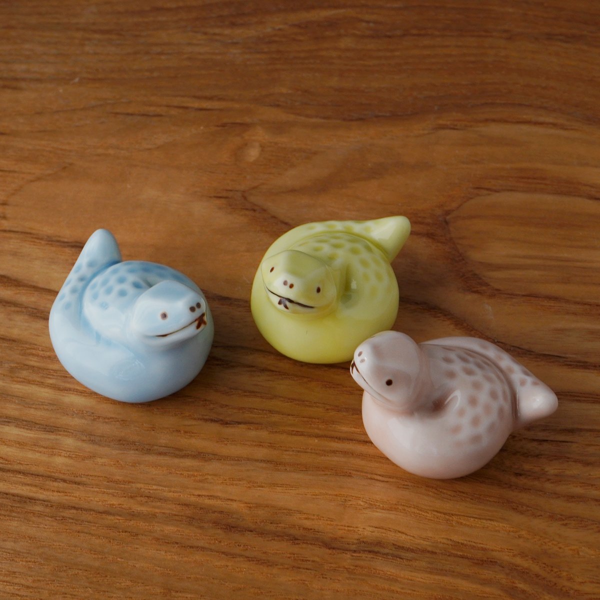 ロエベ箸置き H011ob】Heüge Chopsticks set oribe（箸＋箸置きセット 織部）