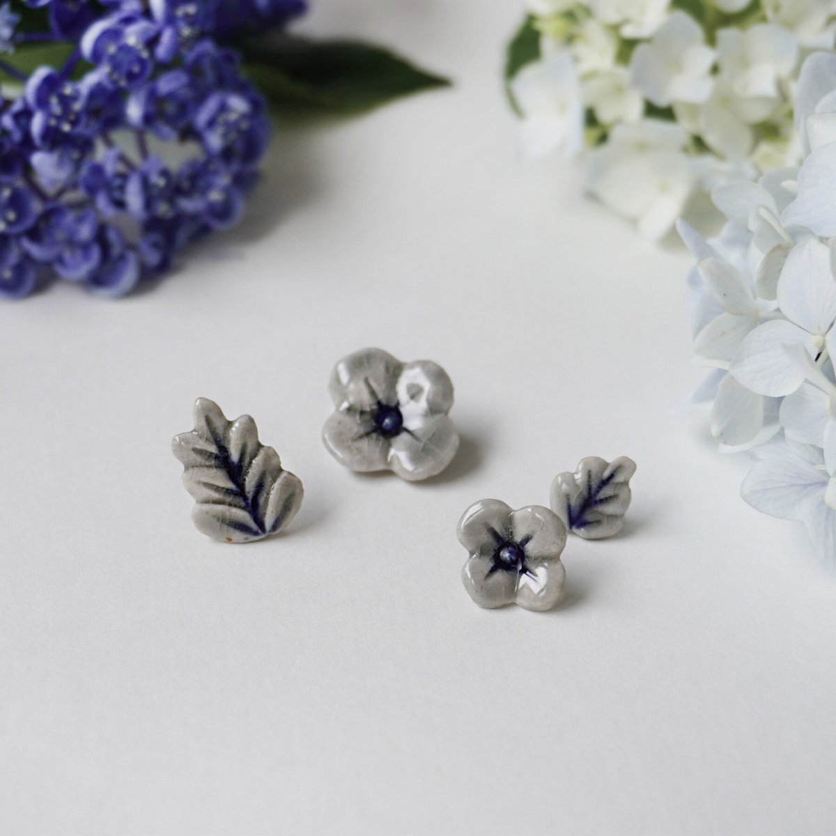 青花ピアス／イヤリング 1piece | sen no STORE